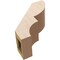 Ekena Millwork 5-inch W x 10-inch D x 10-inch H Ridgewood Rough Cedar Woodgrain TimberThane Knee Brace, Primed BRCUR05X10X10RIDRCPR - alternate 4